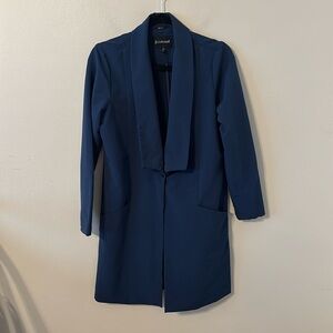 Betabrand Travel Long Line Blazer